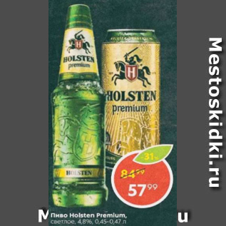 Акция - Пиво Holster Premium 4,8%