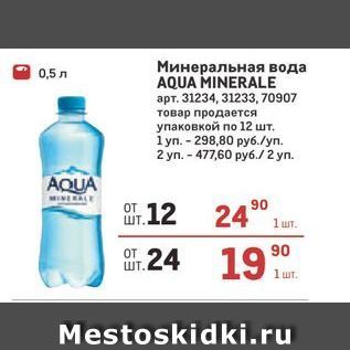 Акция - Минеральная вода AQUA MINERALE