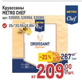 Акция - Круассаны METRO CHEF