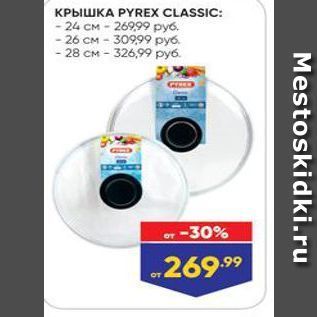 Акция - Крышка PYREX CLASSIC