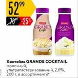 Карусель Акции - Коктейль GRANDE COCKTAIL 