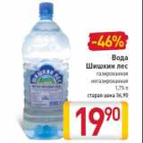 Магазин:Билла,Скидка:вода Шишкин лес газированнаянегазированная