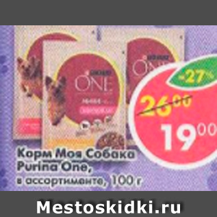 Акция - Корм Моя Собака Purina One