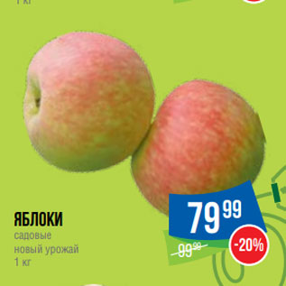 Акция - Яблоки садовые новый урожай 1 кг
