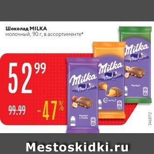 Акция - Шоколад МILKКА