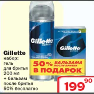 Акция - Набор гель для бритья Gillette