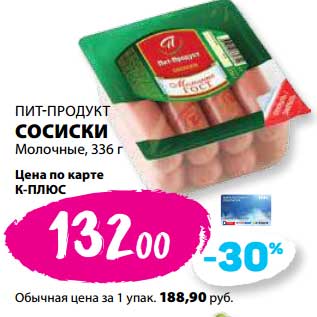 Акция - Сосиски Молочные Пит-Продукт