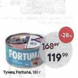 Магазин:Пятёрочка,Скидка:Тунец Fortuna, 185 r
