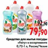 Магазин:Наш гипермаркет,Скидка:средство для мытья посуды 
«Fairy»