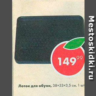 Акция - Лоток для обуви 38х53х3,5см