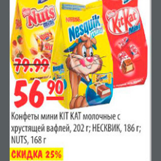 Акция - КОНФЕТЫ МИНИ KIT KAT