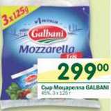 Магазин:Перекрёсток,Скидка:Сыр Моцарелла Galbani 45%