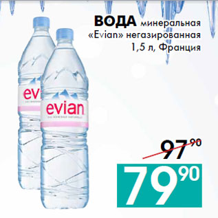 Акция - Вода минеральная «Evian»