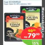 Магазин:Перекрёсток,Скидка:Сыр Schonfeld
