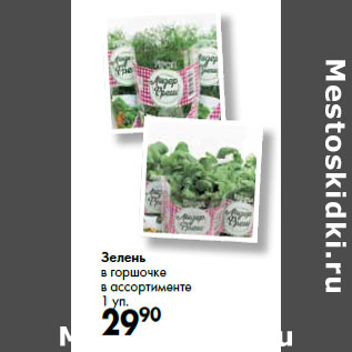 Акция - Зелень