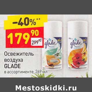 Акция - Освежитель воздуха Glade