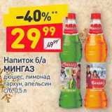 Магазин:Дикси,Скидка:Напиток б/а Мингаз дюшес / лимонад / тархун / апельсин 