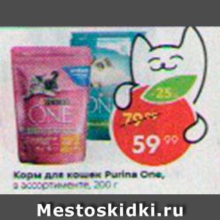 Акция - Корм для кошек Purina One