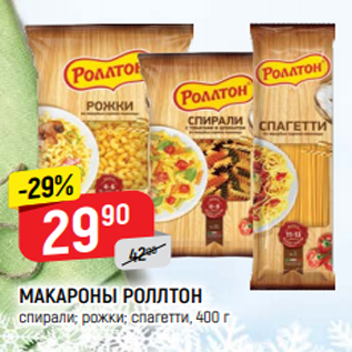 Акция - Макароны Роллтон