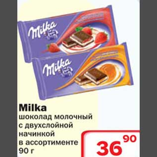 Акция - Milka шоколад