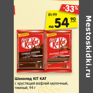 Акция - Шоколад KIT KAT