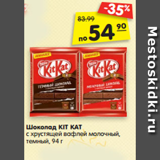 Акция - Шоколад KIT KAT