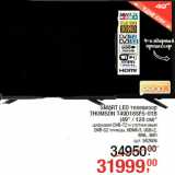 Магазин:Метро,Скидка:SMART LED телевизор
THOMSON T49D18SFS-01B
(49" / 124 см)*