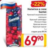 Магазин:Билла,Скидка:Напитки и соки
Santal
Красный сицилийский
апельсин
Красный грейпфрут
Лесные ягоды
Красная вишня
Красный гранат
1 л