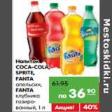 Магазин:Карусель,Скидка:Напиток
COCA-COLA,
SPRITE, FANTA