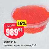Магазин:Авоська,Скидка:Икра PPK лососевая зернистая пластик, 250г 

