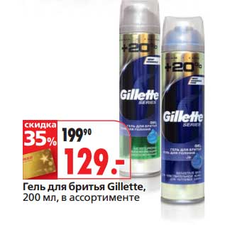 Акция - Гель для бритья Gillette