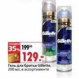 Магазин:Окей,Скидка:Гель для бритья Gillette 