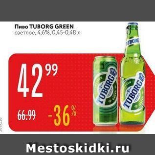 Акция - Пиво TUBORG GREEN