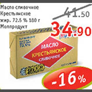 Акция - Масло сливочное Молпродукт