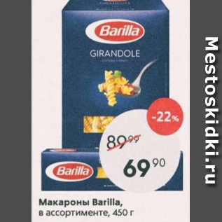 Акция - Макароны Barilla