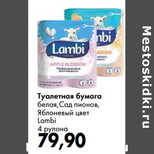 Акция - Туалетная бумага Lambi