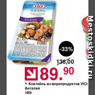 Акция - Коктейль из морепродуктов Анталия