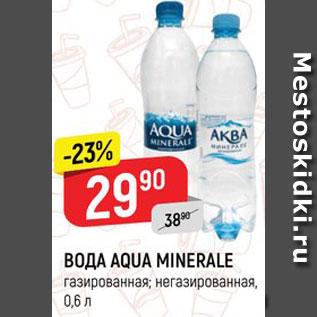 Акция - Вода Aqva Minerale