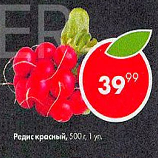 Акция - Редис красный