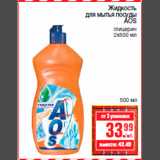 Магазин:Метро,Скидка:Жидкость
для мытья посуды
AOS
глицерин
2х500 мл