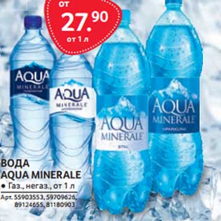 Акция - Вода Aqua Minerale