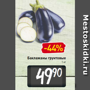 Акция - Баклажаны грунтовые