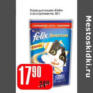 Акция - Корм для кошек "Felix"