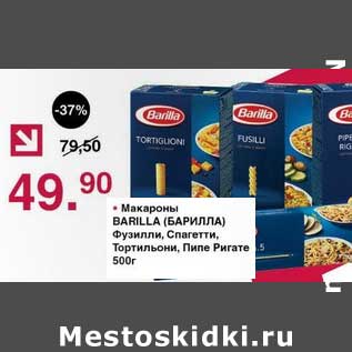 Акция - Макароны Barilla