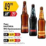 Карусель Акции - Пиво БАЛТИКА 