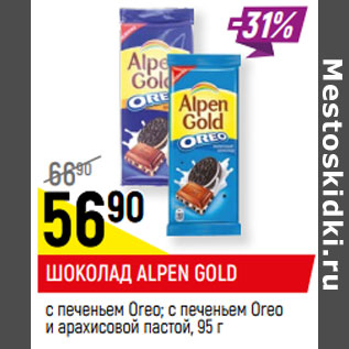 Акция - ШОКОЛАД ALPEN GOLD*