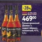 Окей супермаркет Акции - Коньяк армянский Дживан 