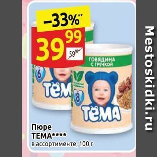 Акция - Пюре ТЕМА