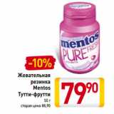 Магазин:Билла,Скидка:Жевательная резинка Mentos Тутти-фрутти