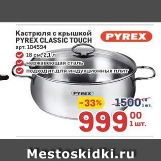 Акция - Кастрюля с крышкой PYREX